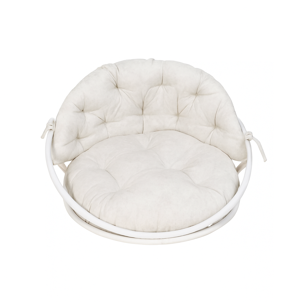 MAKROME SALINCAK MİNDERİ 130 cm - BEYAZ